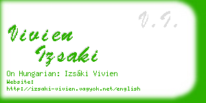 vivien izsaki business card